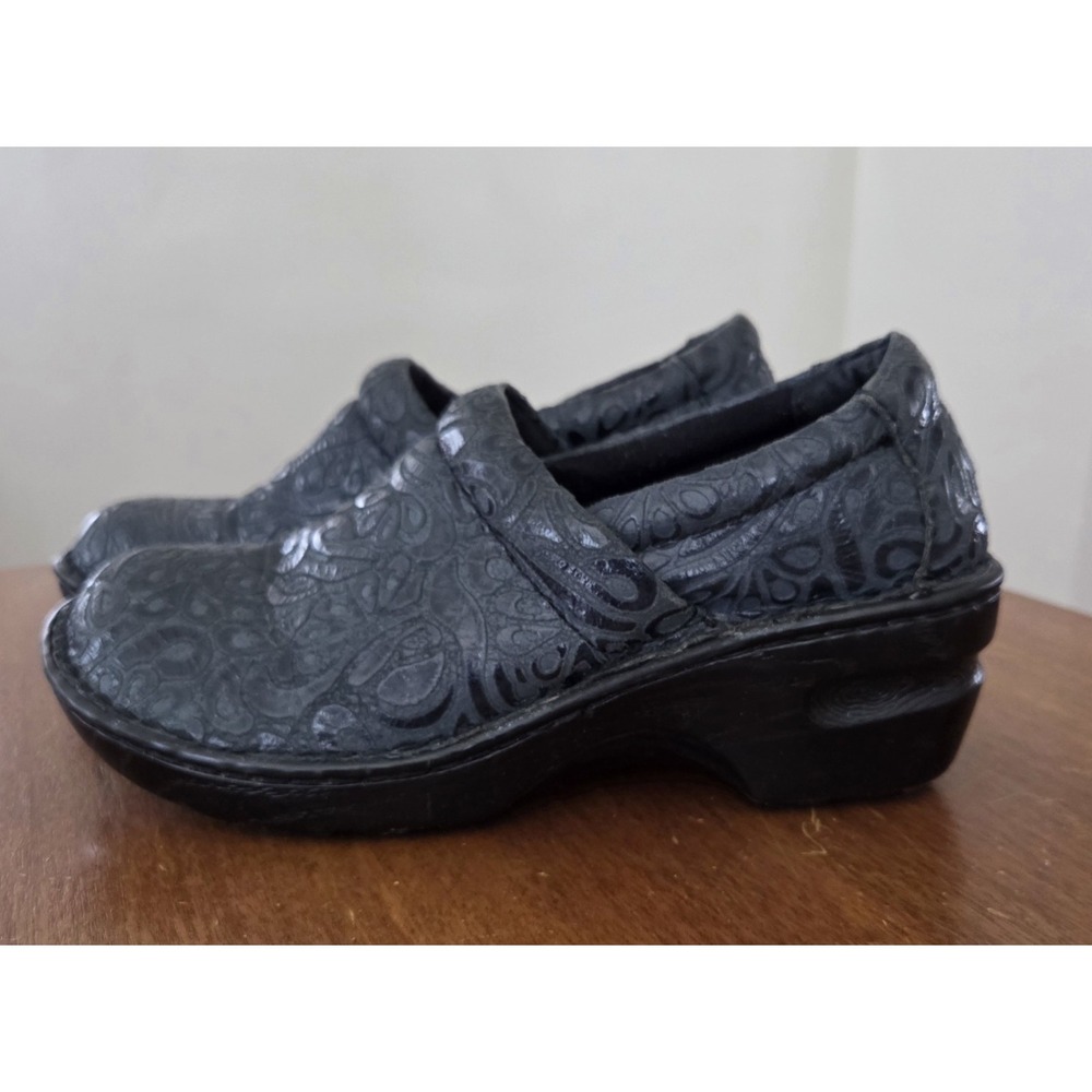 Women's Boc Clog Shoes‎ Sz 7 Blue Gray Floral